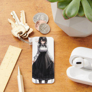 Cute Anime Maid Key Ring
