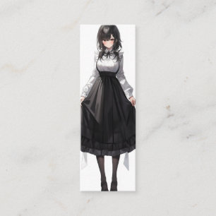 Cute Anime Maid Mini Business Card