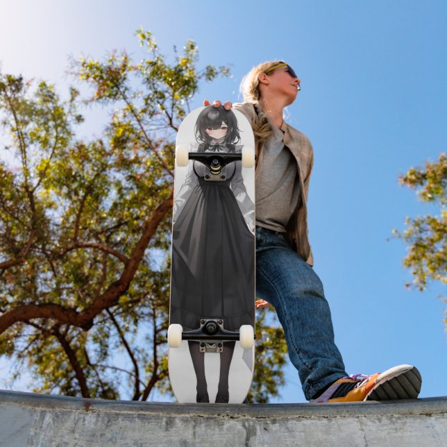 Cute Anime Maid Skateboard (Outdoor 1)