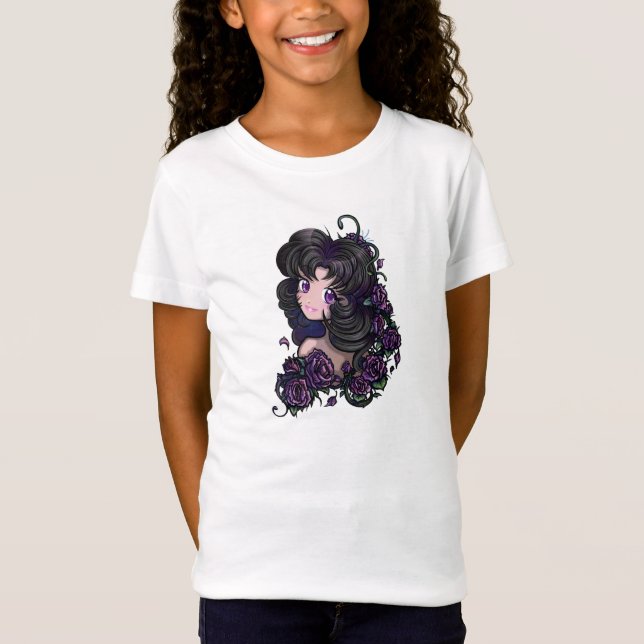 Cute anime manga girl eyes! Girls Kids T T-Shirt (Front)