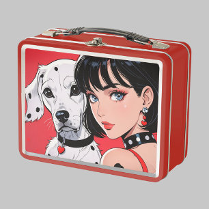 Cute Anime Metal Lunch Box