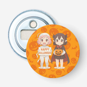 Cute anime mummy & vampire girls bottle opener
