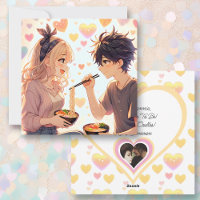Cute Anime Ramen Noodles Pun Valentine's Day Photo