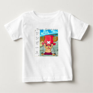 Cute Anime Reindeer Character with Red Medi  Baby T-Shirt