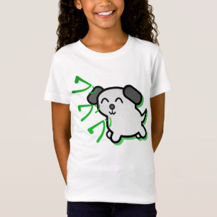 cute anime style dog kids t-shirt - green