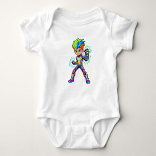 Cute Anime Superhero Baby Bodysuit - Colorful Cart