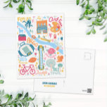 Cute Ann Arbor Michigan Favourite Things Map Postcard<br><div class="desc">Remember your time in Ann Arbor Michigan with this keepsake postcard! This hand illustrated postcard includes note worthy places and events from the area. It would be beautiful framed and hung on a wall!</div>