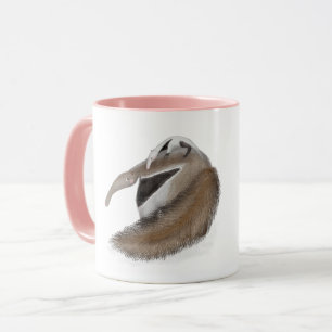 Cute anteater and baby 'best mum ever' mug