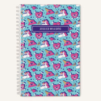 Cute Anti Valentine's Day Unicorn Heart Pattern