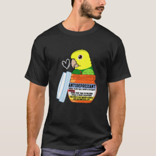 Cute Antidepressant Parrot I Double Yellow-headed  T-Shirt