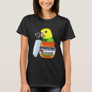 Cute Antidepressant Parrot I Double Yellow-headed  T-Shirt