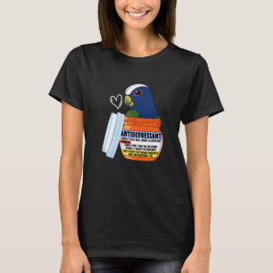 Cute Antidepressant Parrot I White capped Pionus T-Shirt