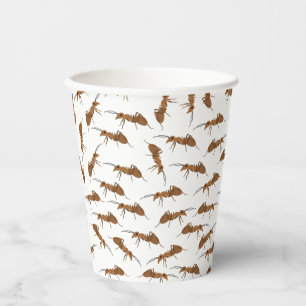 Cute Ants Pattern Beach Picnic Paper Cups