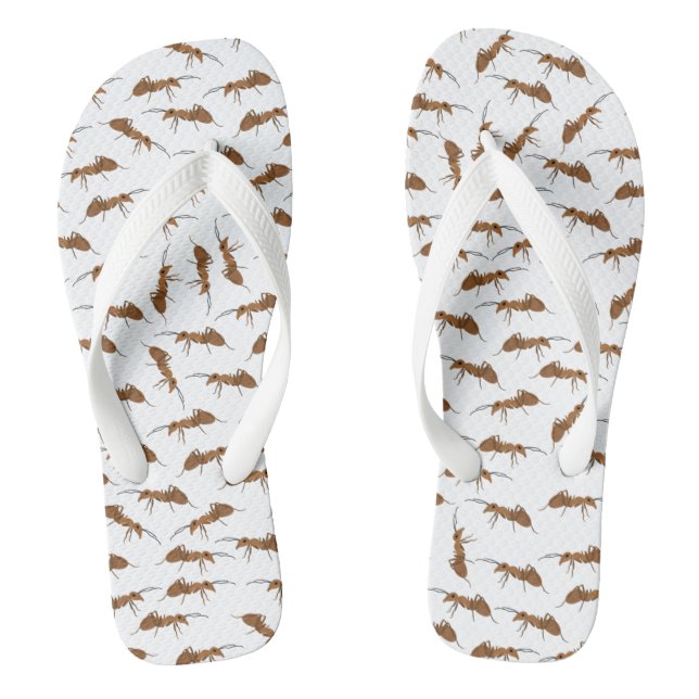 Cute Ants Pattern Jandals (Footbed)