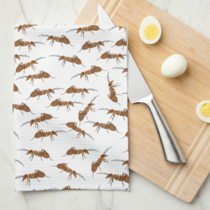 Cute Ants Pattern Tea Towel