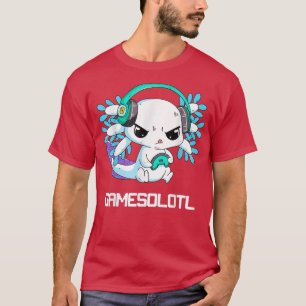 Cute Aolotl Lover Gamesalotl Gaming Aolotl Kids To T-Shirt