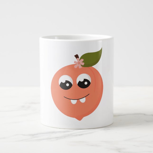 Cute Apeach Masks, Apeach Mask Large Coffee Mug (Front)