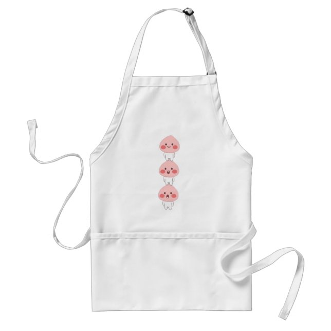 Cute apeach triplets standard apron (Front)