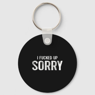 Cute Apology Up Sorry Husband Boyfriend Key Ring