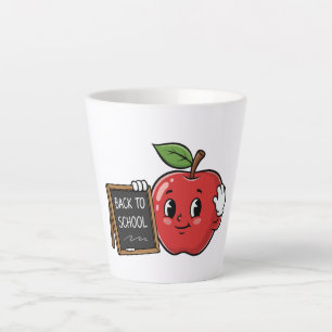 Cute Apple Back To School Latte Mug