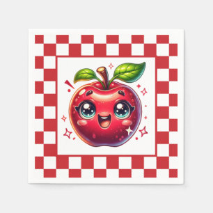 Cute apple festival party napkin