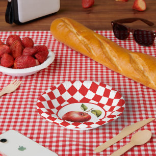 Cute apple fruit lovers party paper plate