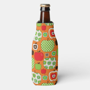 Cute apple illustration pattern bottle cooler