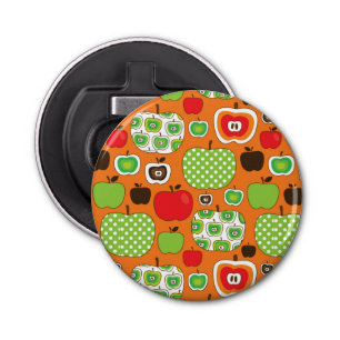 Cute apple illustration pattern bottle opener