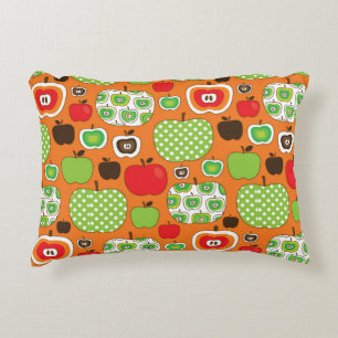Cute apple illustration pattern decorative cushion