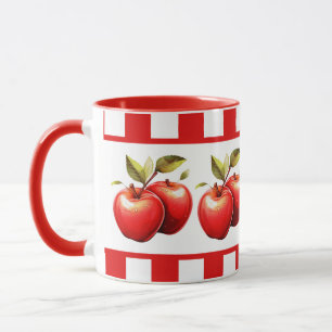 Cute apple lovers fruit kitchen mug