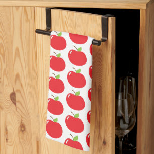 Cute Apple of Your Eye Fun Cartoon Tea Towel