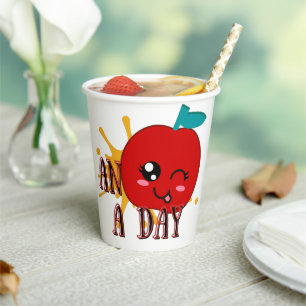 Cute Apple Paper Cups