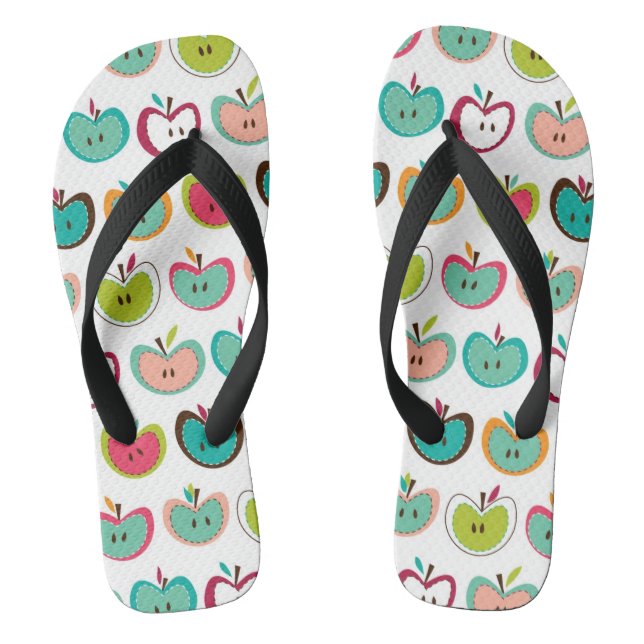 Cute apple pattern jandals (Footbed)