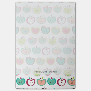 Cute apple pattern post-it notes