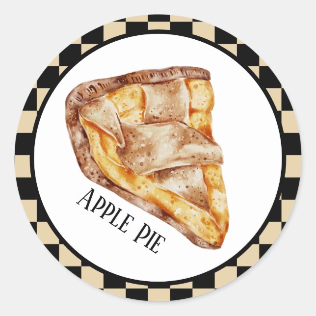 cute apple pie add text sticker  (Front)