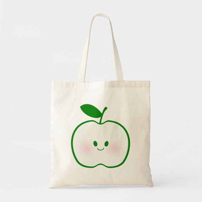 Cute Apple Tote Bag (Front)