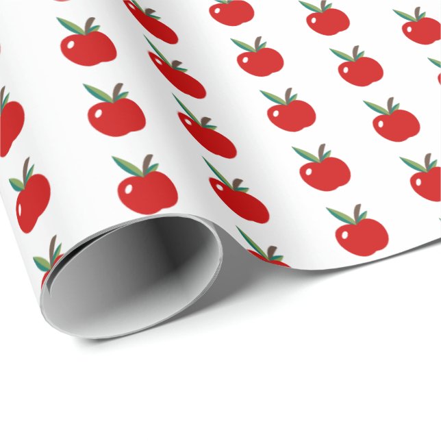 Cute Apple Wrapping Paper (Roll Corner)
