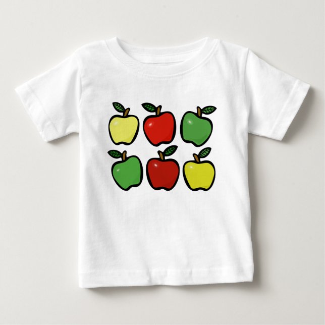 Cute Apples Baby T-Shirt (Front)