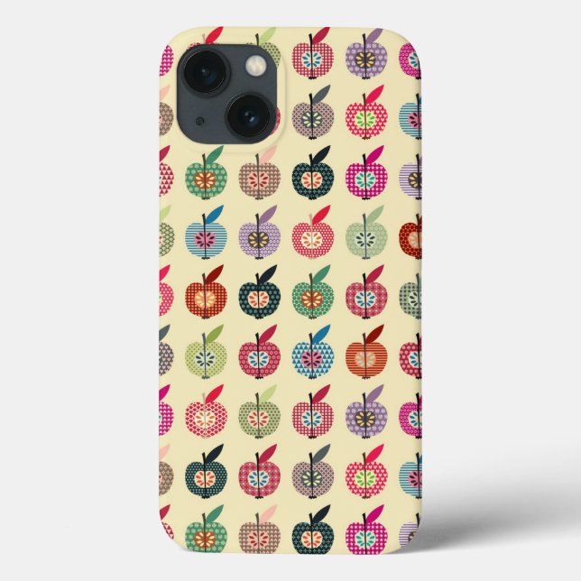 Cute Apples in Retro Style Case-Mate iPhone Case (Back)