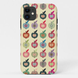 Cute Apples in Retro Style Case-Mate iPhone Case