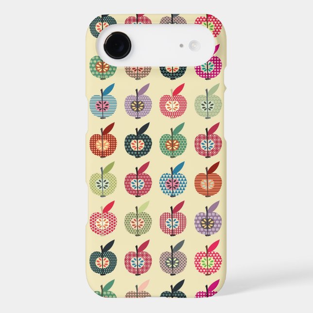 Cute Apples in Retro Style Case-Mate iPhone Case (Back)