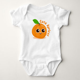 Cute apricot baby bodysuit