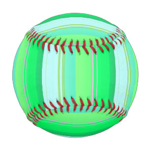 Cute aqua green stripes baseball
