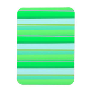 Cute aqua green stripes magnet