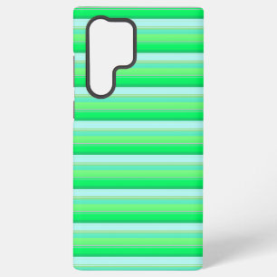 Cute aqua green stripes samsung galaxy case