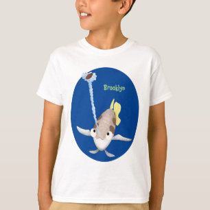 Cute Archerfish cartoon illustration  T-Shirt