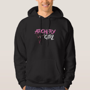 Cute Archery Girl Bow And Arrow Girly Sports Hoodie