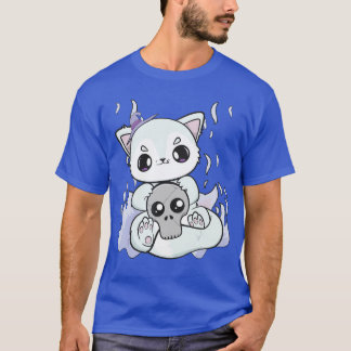 Cute Arctic Fo With Kawaii Halloweenoy For Horror  T-Shirt