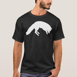 Cute Arctic Fox T Shirt For Men & Women Pouncing A