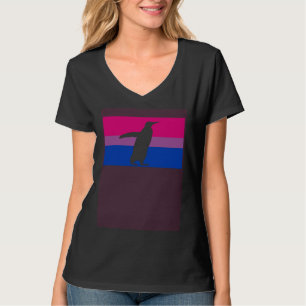 Cute Arctic Penguin Love Gay Bisexual Pride Flag Z T-Shirt